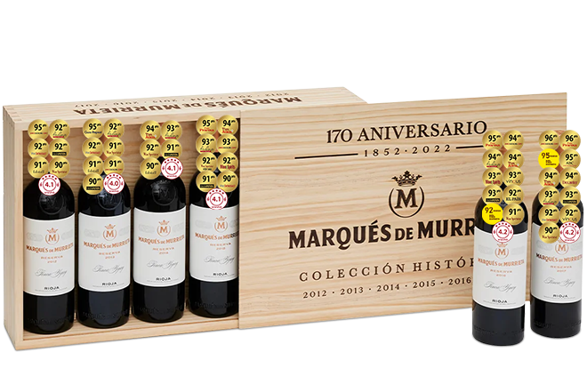 Vertical Marqués de Murrieta Reserva 6 safras (2012 a 2017)