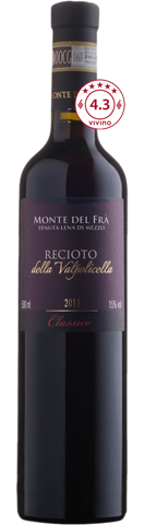 Monte del Fra Recioto della Valpolicella Classico 2015 (500 ml)