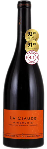 Anne Gros et Jean Paul Tollot La Ciaude Minervois 2022