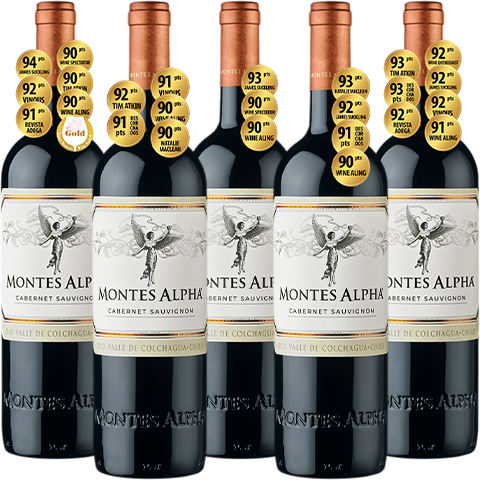 Vertical 5 Safras Montes Alpha Cabernet Sauvignon
