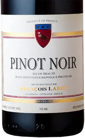 Francois Labet Ile de Beaute Pinot Noir 2020