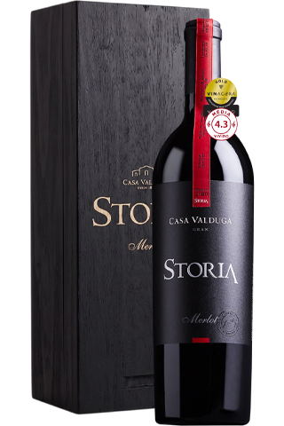 Storia Merlot 2020 com caixa de madeira individual